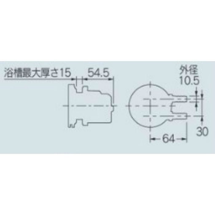 415-122 一口循環金具(ペアホース用) 10A