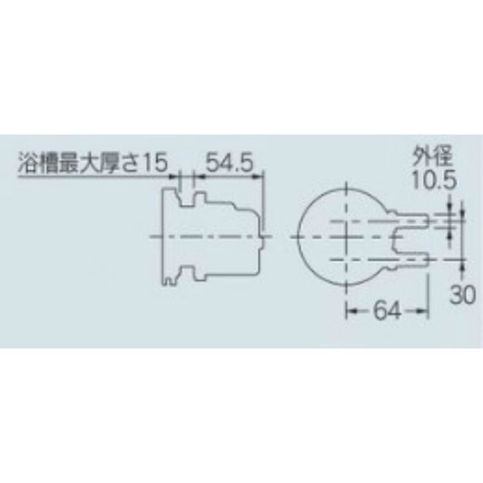 415-101 一口循環金具(ペア耐熱管用) 10A