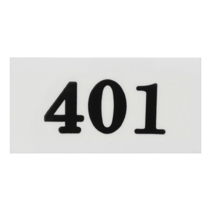 【入荷待ち】UP357-401 サインプレート 部屋番号