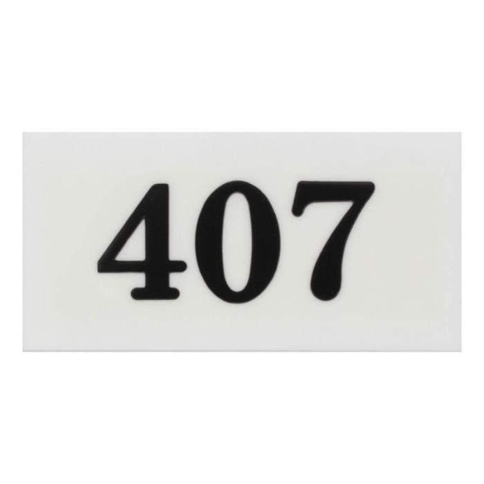 【入荷待ち】UP357-407 サインプレート 部屋番号