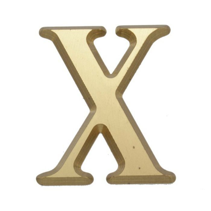 【入荷待ち】NUM43-X BRASS LETTERS（真鍮文字）