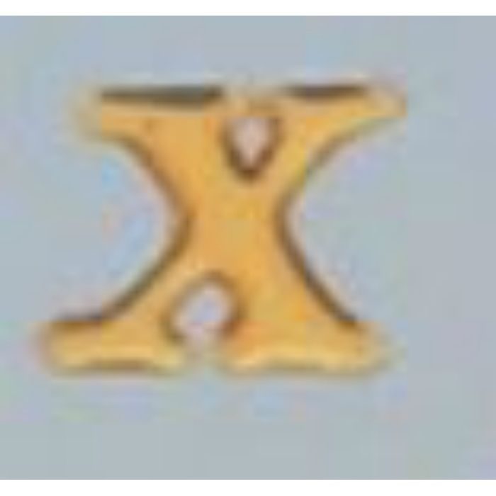 【入荷待ち】GU20-X クリスタルメタル文字 ゴールドメタル文字