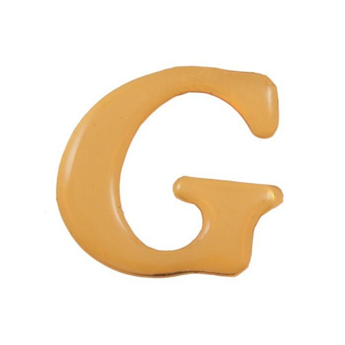 【入荷待ち】GU25-G クリスタルメタル文字 ゴールドメタル文字