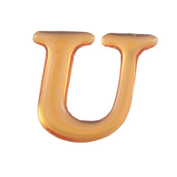 【入荷待ち】GU25-U クリスタルメタル文字 ゴールドメタル文字