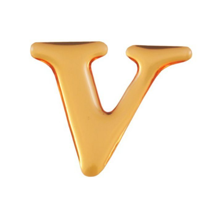 GU25-V クリスタルメタル文字 ゴールドメタル文字