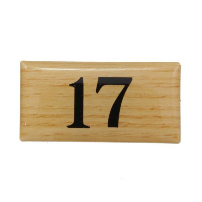 【入荷待ち】BJ25-17 クリスタルサイン テーブルナンバー チーク