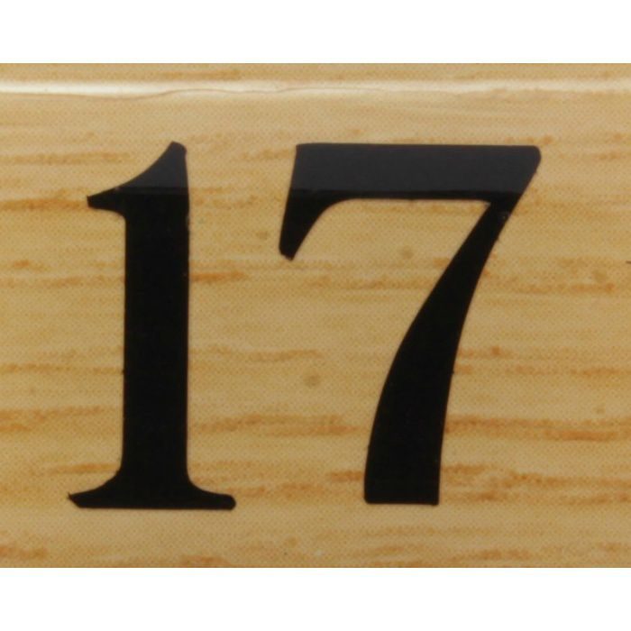 【入荷待ち】BJ25-17 クリスタルサイン テーブルナンバー チーク