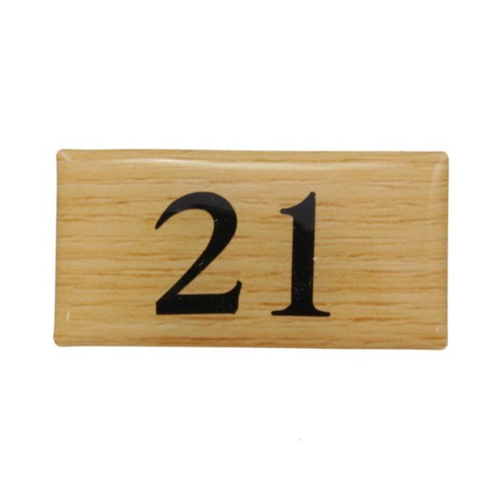 【入荷待ち】BJ25-21 クリスタルサイン テーブルナンバー チーク