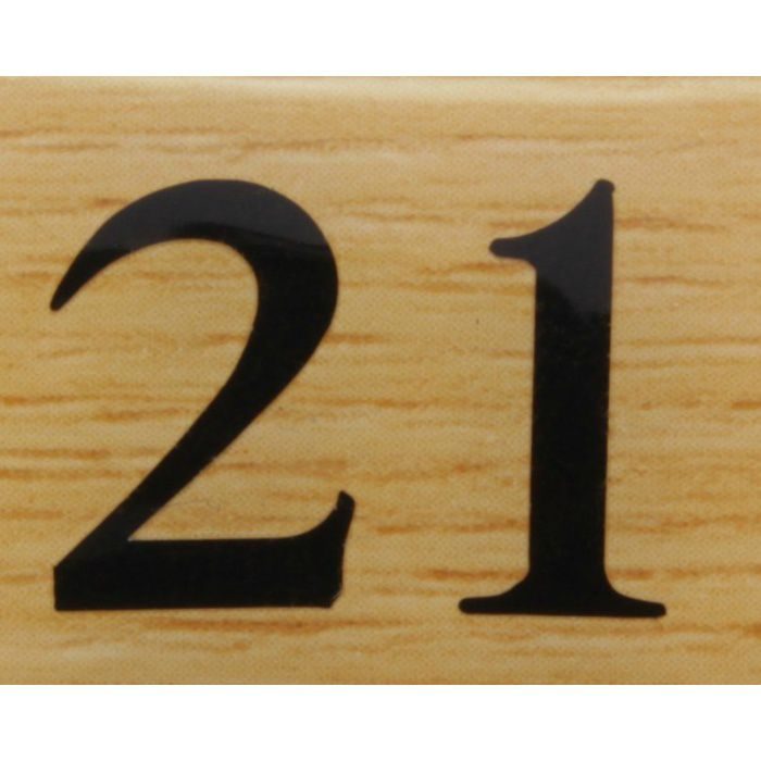 【入荷待ち】BJ25-21 クリスタルサイン テーブルナンバー チーク