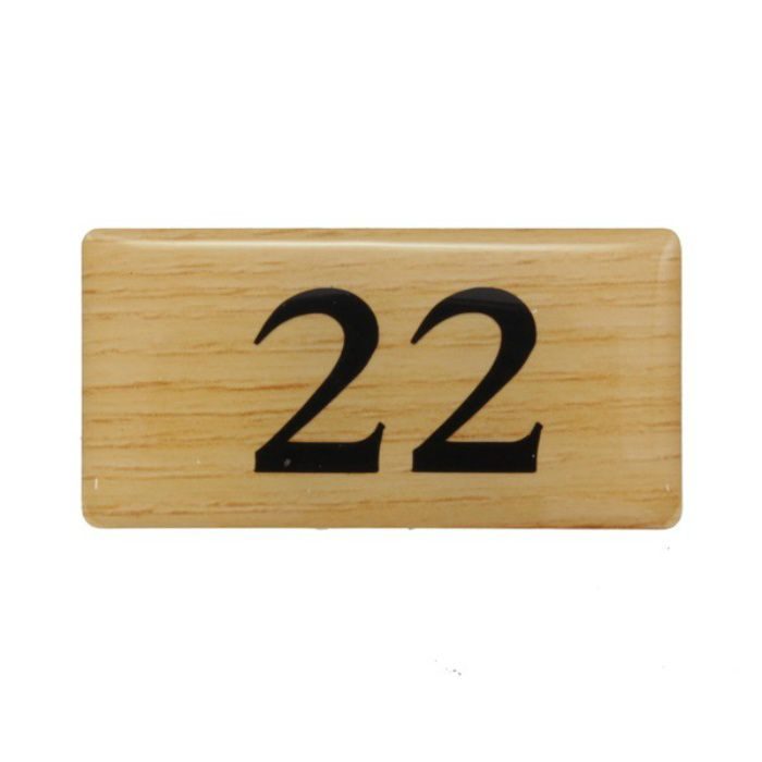 【入荷待ち】BJ25-22 クリスタルサイン テーブルナンバー チーク