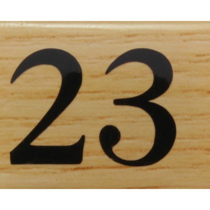 【入荷待ち】BJ25-23 クリスタルサイン テーブルナンバー チーク