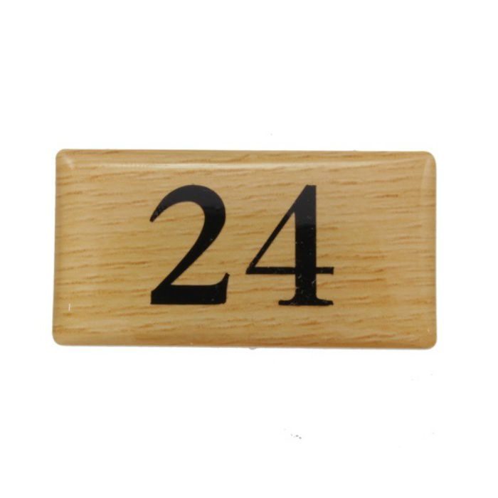 【入荷待ち】BJ25-24 クリスタルサイン テーブルナンバー チーク