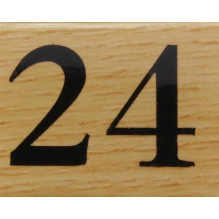 【入荷待ち】BJ25-24 クリスタルサイン テーブルナンバー チーク