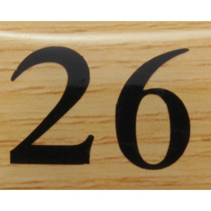 【入荷待ち】BJ25-26 クリスタルサイン テーブルナンバー チーク