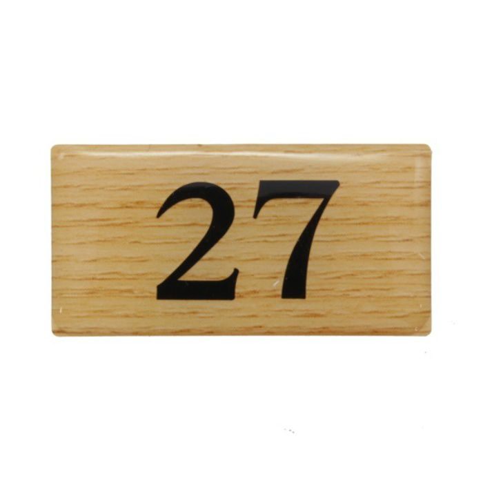 【入荷待ち】BJ25-27 クリスタルサイン テーブルナンバー チーク