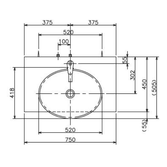 LKAU750AFNJMML60N1 オーラ750 Cセット(二面鏡+LED照明付) 一般地仕様 ナチュラルベージュ【セール開催中】