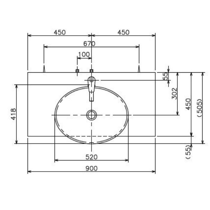LKAU900AFNJMM45C1 オーラ900 Aセット(一面鏡付) 一般地仕様 チェスナットブラウン【セール開催中】