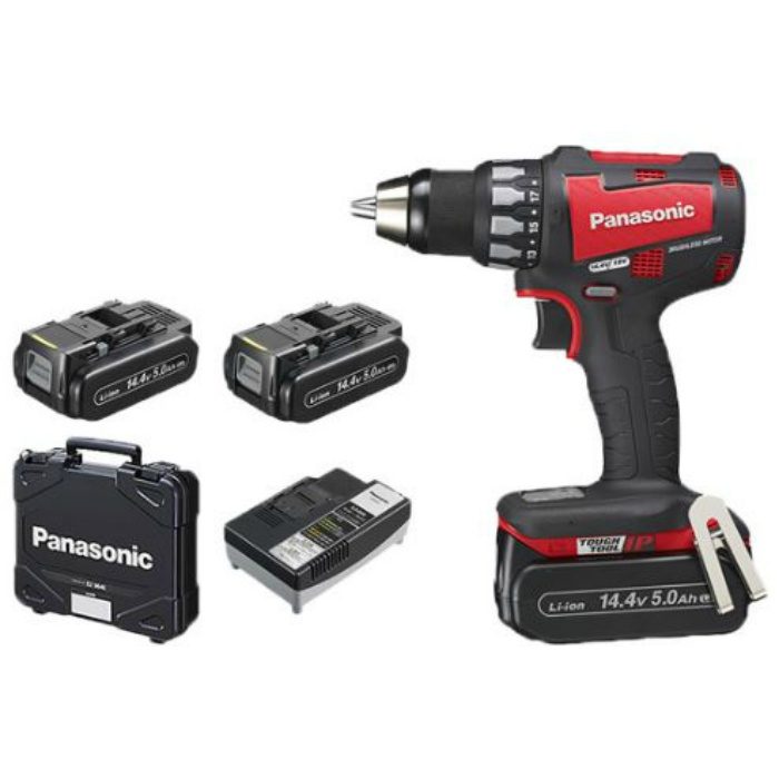 EZ74A2LJ2F-R 充電ドリルドライバー 14.4V　5.0Ah 電池セット品 赤