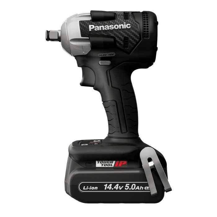 EZ75A8LJ2F-B 充電インパクトレンチ 14.4V　5.0Ah 電池セット品 黒