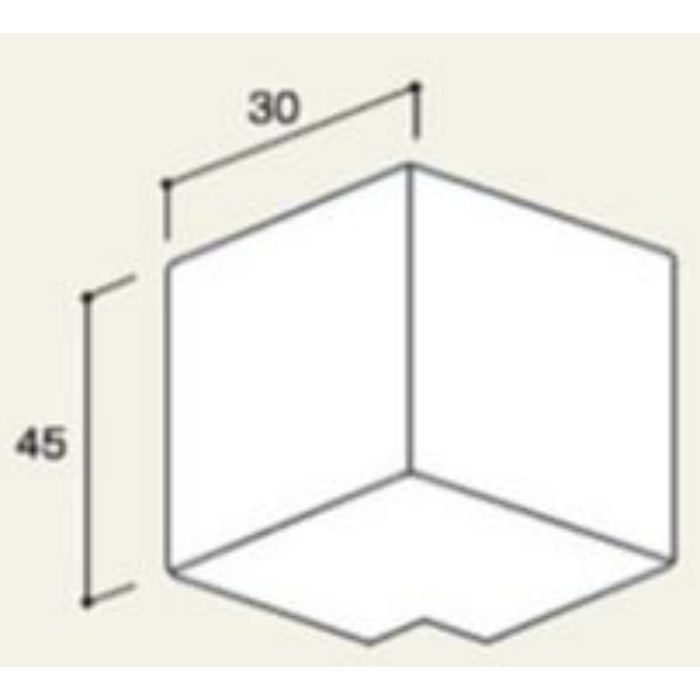 MWCDWDB 廻り縁カバー出隅 41X41mm ウッドダークブラウン