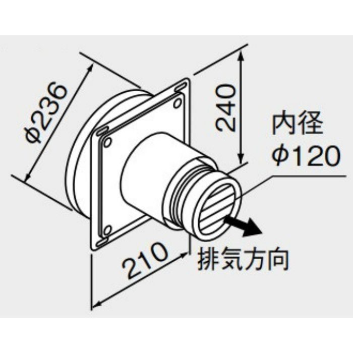 0701079 FF-7Dトップ φ120 400型
