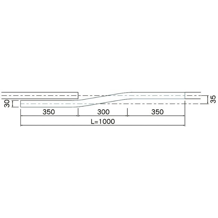 12L07AS D30交叉レール アルミ 岡田装飾金物【アウンワークス通販】