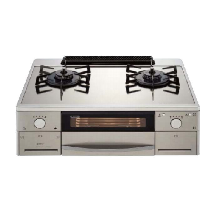 ノーリツ　NLW2170ASKST　テーブルコンロ　ガスコンロ NLW2170ASKST L 12A・13A オートグリル機能付き無水両面焼ワイドグリル