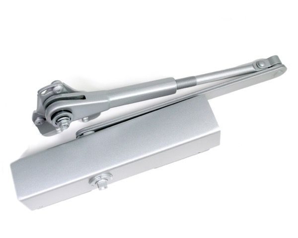 S203P 取替用ドアクローザ パラレル型 ストップ付 シルバー