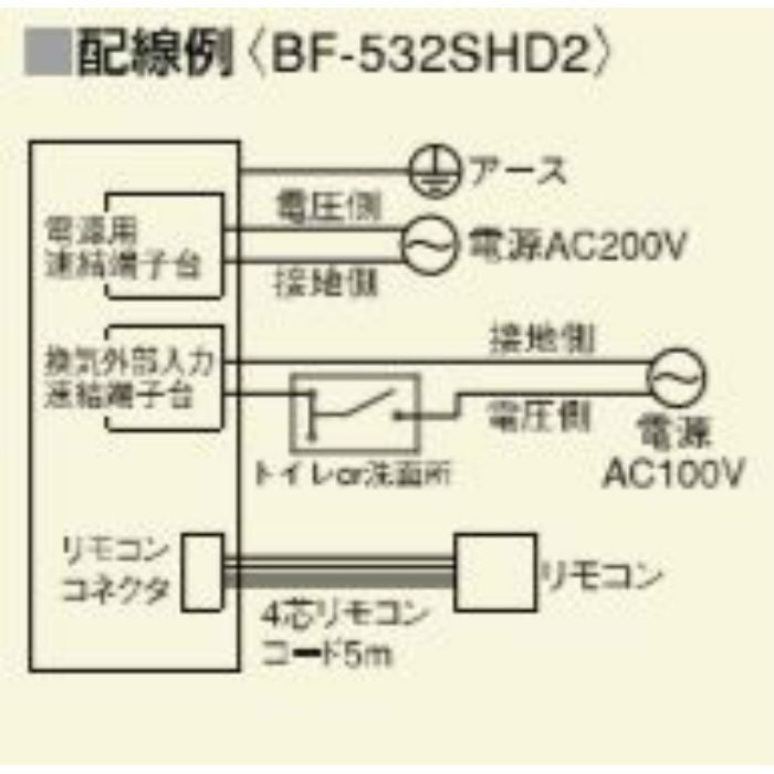 SALE／82%OFF】 ruru高須産業 浴室換気乾燥暖房機 2室同時換気 BF-532SHD 白