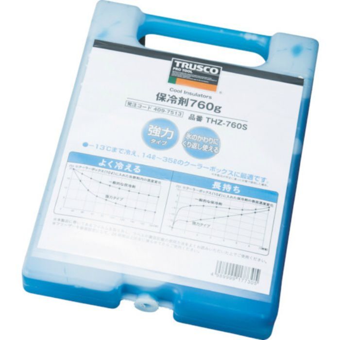 THZ-760S TRUSCO 保冷剤 強保冷タイプ（-13℃） 760g