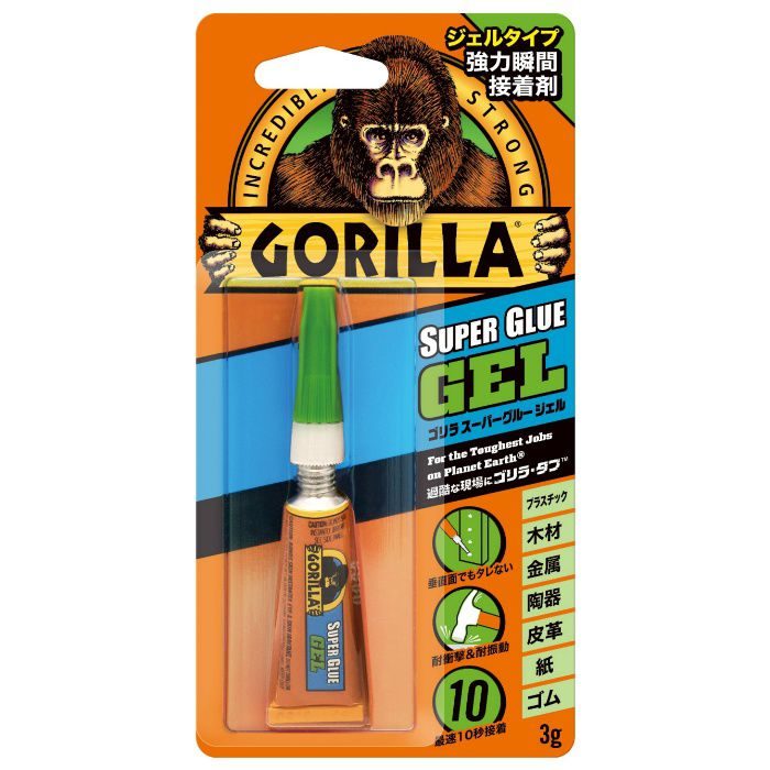 ゴリラスーパーグルー ジェル 強力瞬間接着剤 3g 3g
