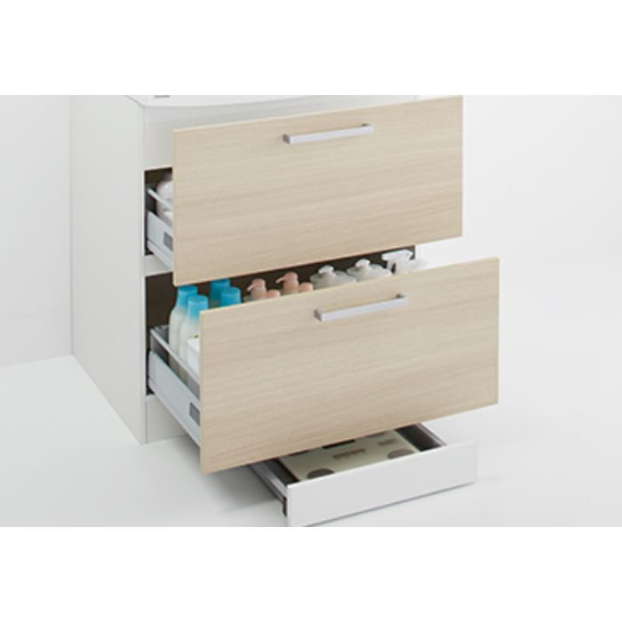 Bnfh75khmcwni Fancio ファンシオ 洗面化粧台 ハイグレード 間口75cm ボール高さ85 オールスライドタイプ 体重計収納付き 一般地用 リリーフオークナチュラル アウンワークス通販