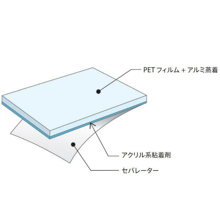 GF1110-2 外貼り用フィルム ミラー20EX 125cm巾【当日出荷】【カット可