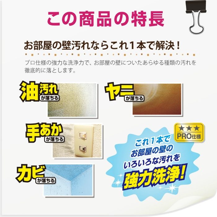 室内かべ用油汚れ・カビ取りクリーナー 300ml