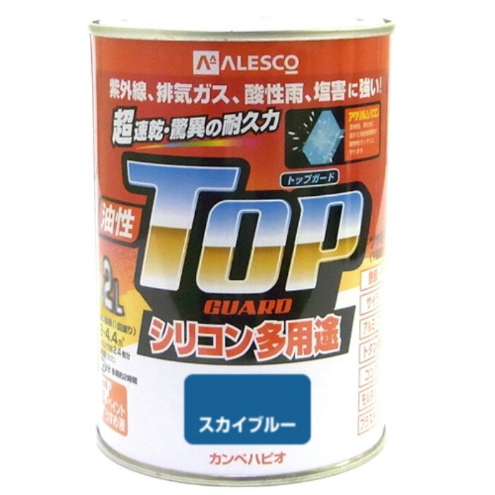 油性トップガード 3.2L スカイブルー 油性つやあり