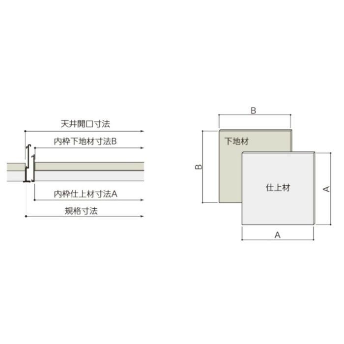 HHGMⅡ-K606 シルバーハイハッチ鍵付 アルミ点検口 GMⅡタイプ