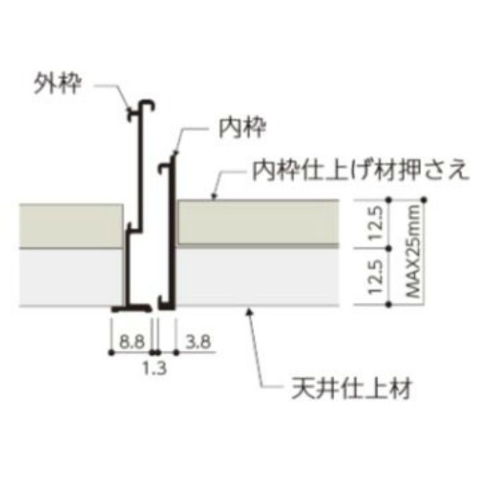 HHGMⅡ-K606 シルバーハイハッチ鍵付 アルミ点検口 GMⅡタイプ