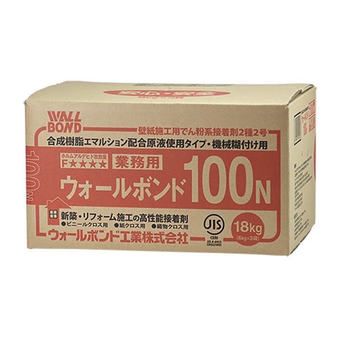 ウォールボンド100  スーパーグルー96 壁紙用接着剤 壁紙用でん粉系接着剤 スーパーグルーアルファ 18kg