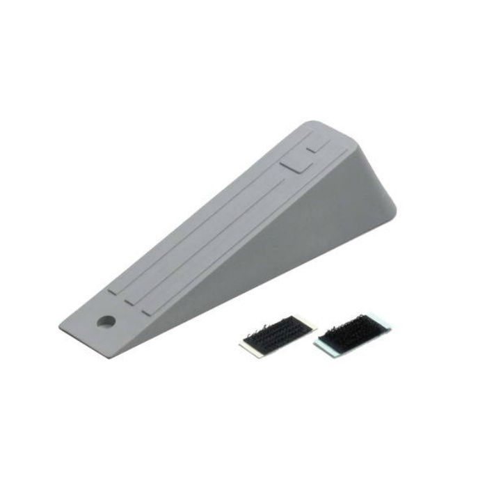 DS130-35 ドアストッパー マジックテープ付 グレー