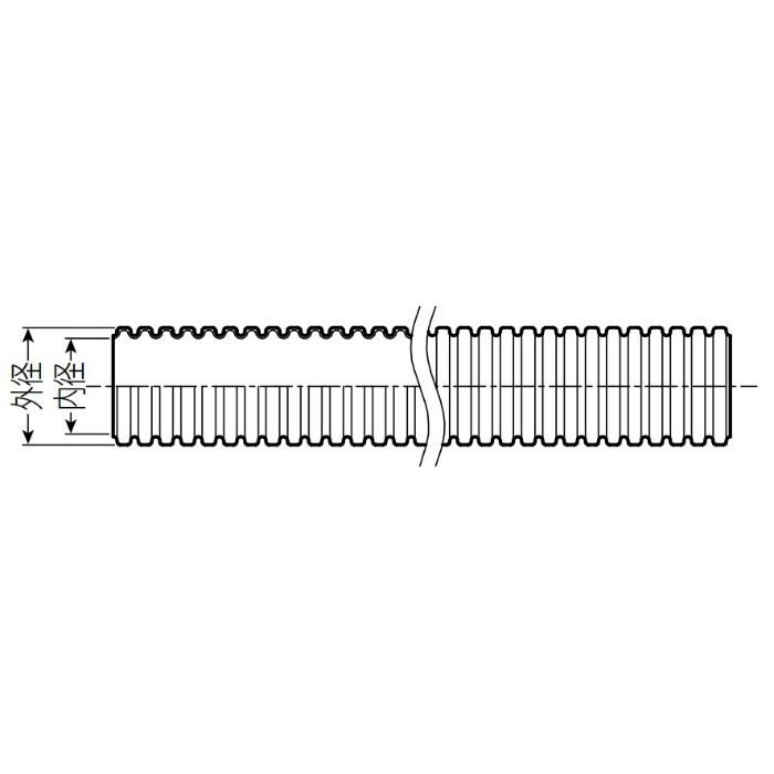 CU2-36-10 RMモール付属品 遮熱管 1m直管 ミルキーホワイト