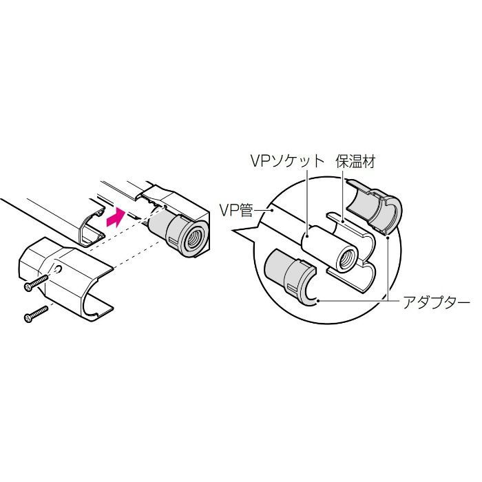 RMSBA-M25M RMモール付属品 給水栓ソケット用アダプター ミルキー ...