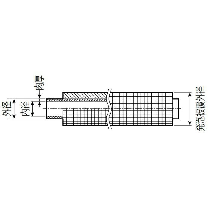 PEX-16PF5 RMモール付属品 ミラペックス・被覆 発泡被覆5mm厚 アイボリー
