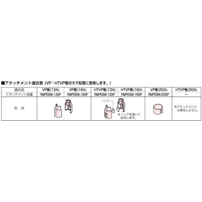 RMPEBW-20M RMモールペア付属品 混合水栓用エルボボックス ミルキーホワイト