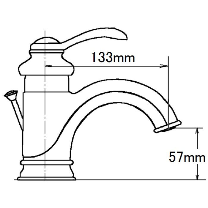 K-8657T-B-CP Fairfax シングルレバー 洗面水栓 ポリッシュドクローム KOHLER【アウンワークス通販】