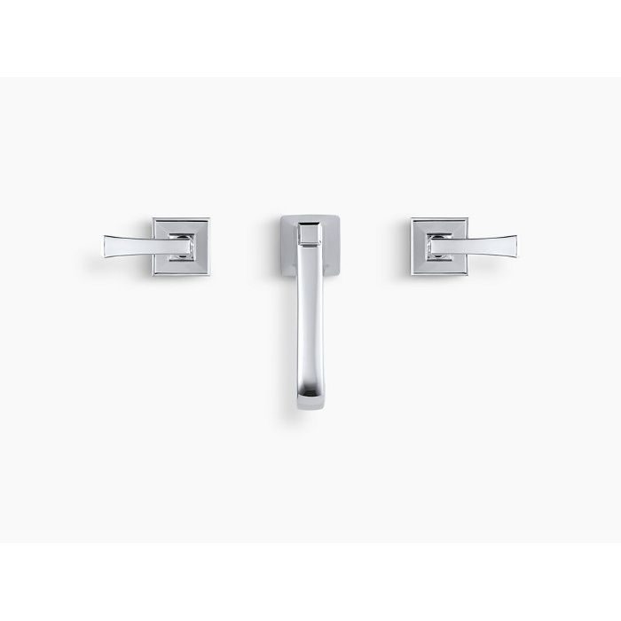 K-454-4V-CP Memoirs Classic 2ハンドルワイドスプレッド洗面用水栓 ポリッシュドクローム