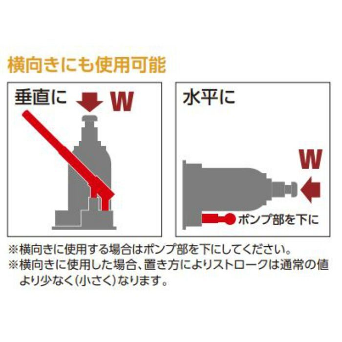 OJ-3T 油圧ジャッキ3t オーエッチ工業【アウンワークス通販】