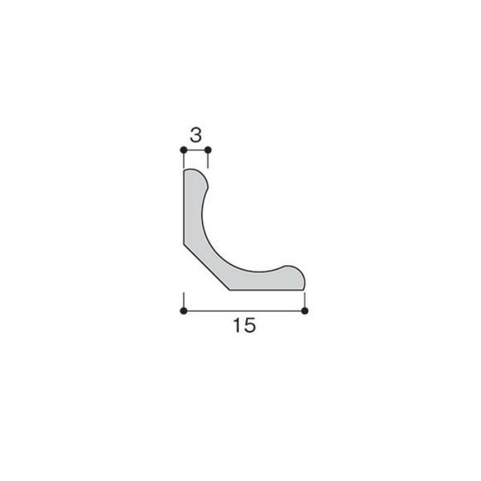 NK5282 CHOW化成品 内コーナー L=1820mm アイボリー 光【アウン