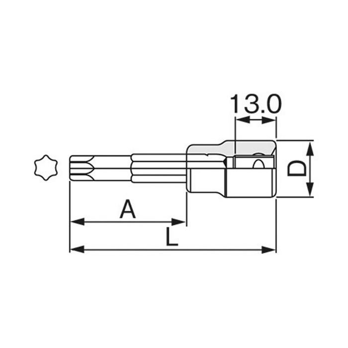 3TX-T50 トルクスソケット(強力タイプ)