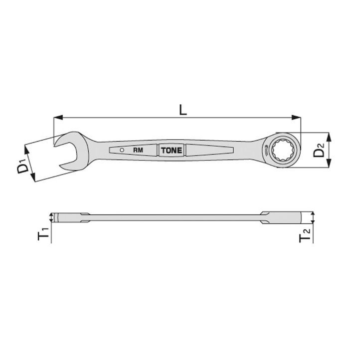 RM-19 ラチェットめがねレンチ
