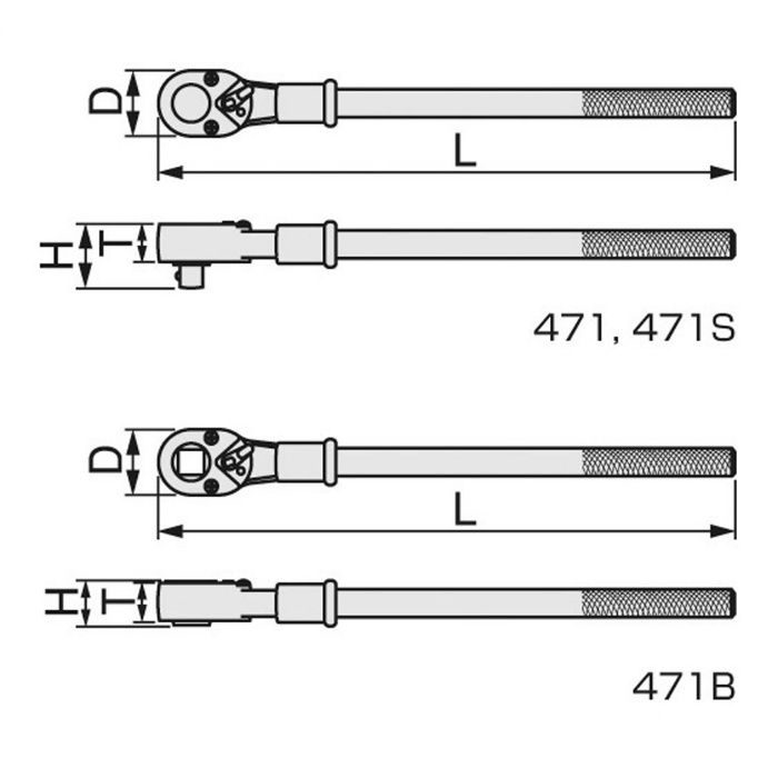 入荷待ち】471B ラチェットハンドル TONE【アウンワークス通販】